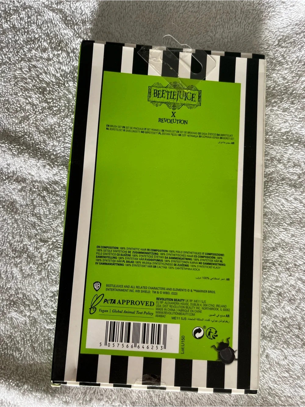 Revolution Purple & Neon Green Beetlejuice Eye Brush Set